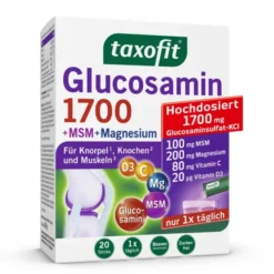 TAXOFIT Glucosamin 1700+MSM+Magnesium Sticks 20X4 g
