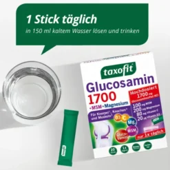 TAXOFIT Glucosamin 1700+MSM+Magnesium Sticks 20X4 g