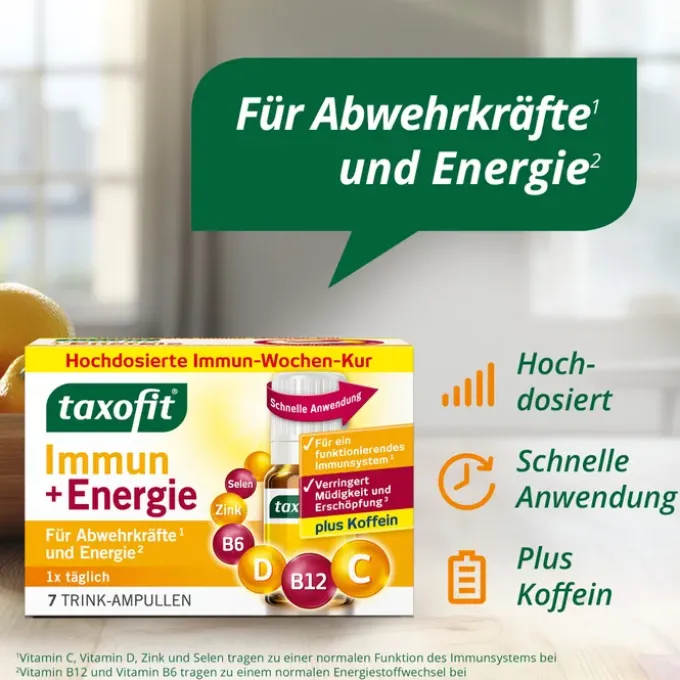 TAXOFIT Immun & Energie Trinkampullen 7 Stück