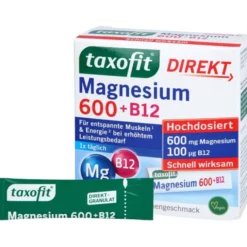 TAXOFIT Magnesium 600+B12 Direkt Granulat 20 Stück