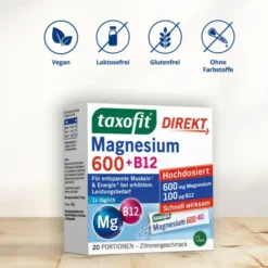 TAXOFIT Magnesium 600+B12 Direkt Granulat 20 Stück