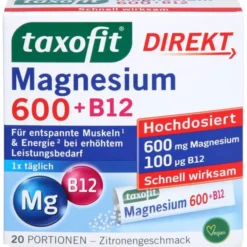 TAXOFIT Magnesium 600+B12 Direkt Granulat 20 Stück