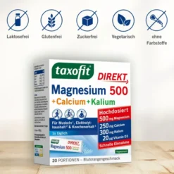 TAXOFIT Magnesium 500+Calcium+Kalium Direkt Gran. 20 Stück