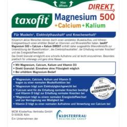 TAXOFIT Magnesium 500+Calcium+Kalium Direkt Gran. 20 Stück