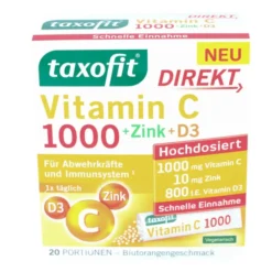 TAXOFIT Vitamin C 1000+Zink+D3 Direkt Granulat 20 Stück