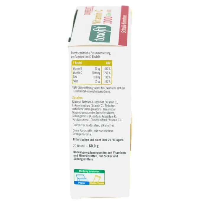 TAXOFIT Vitamin C 1000+Zink+D3 Direkt Granulat 20 Stück