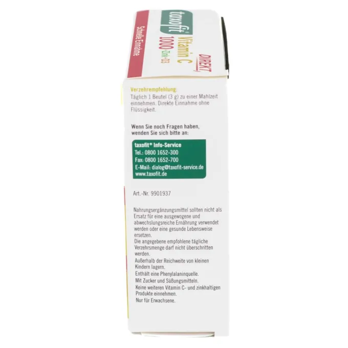 TAXOFIT Vitamin C 1000+Zink+D3 Direkt Granulat 20 Stück