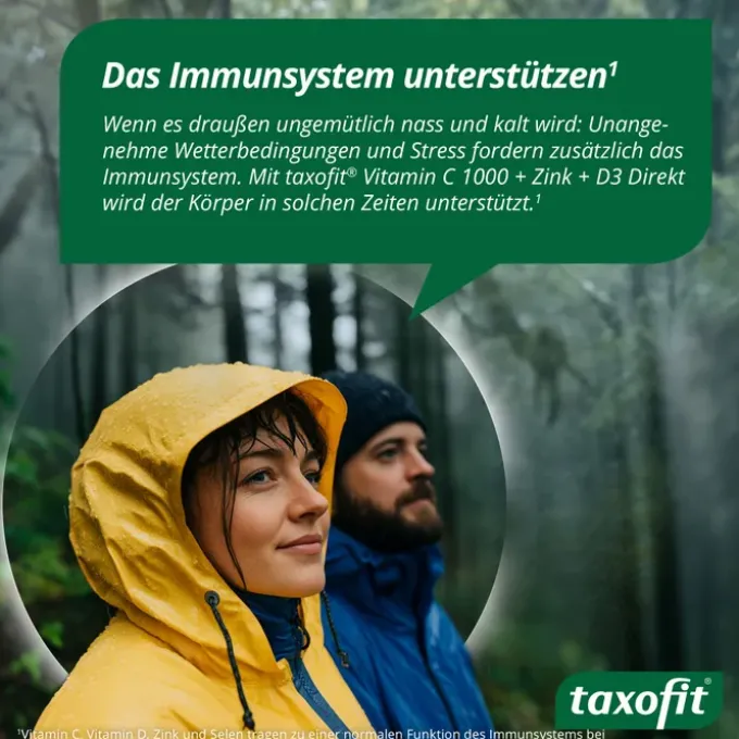 TAXOFIT Vitamin C 1000+Zink+D3 Direkt Granulat 20 Stück