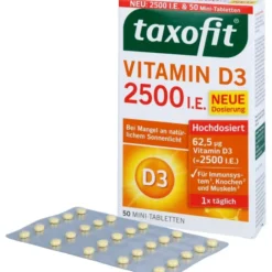 TAXOFIT Vitamin D3 2500 I.E. Tabletten 50 Stück
