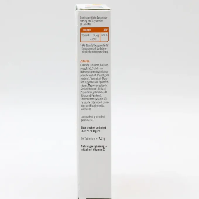 TAXOFIT Vitamin D3 2500 I.E. Tabletten 50 Stück