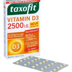 TAXOFIT Vitamin D3 2500 I.E. Tabletten 50 Stück