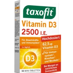 TAXOFIT Vitamin D3 2500 I.E. Tabletten 50 Stück