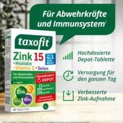 TAXOFIT Zink+Histidin+Selen Depot Tabletten 40 Stück