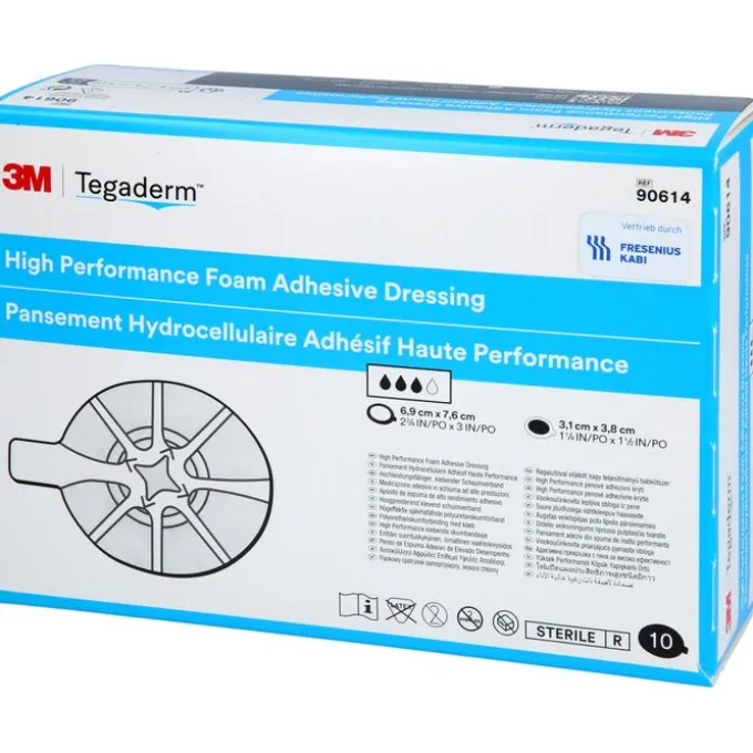 TEGADERM Foam Adhesive FK 6,9x7,6 cm oval 90614 10 St