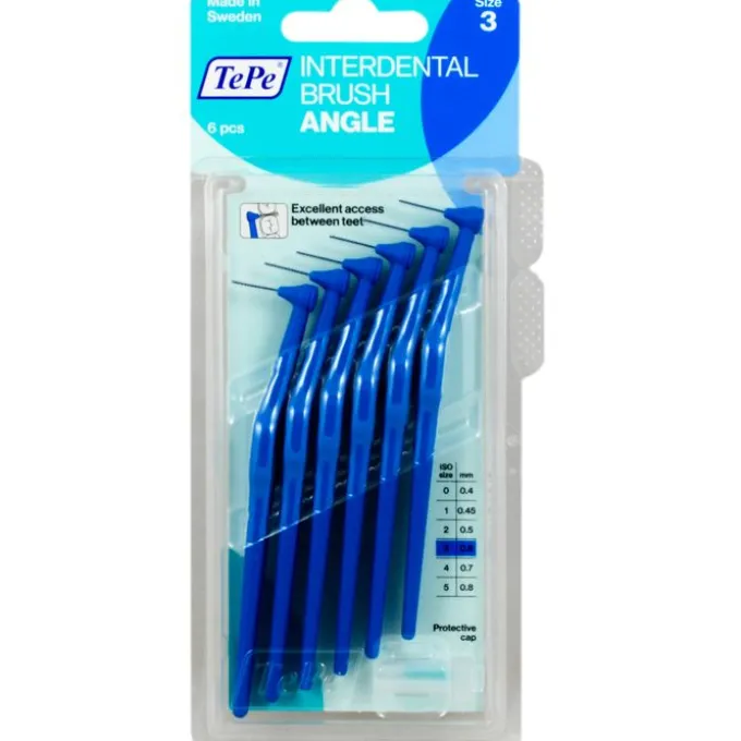 TEPE Angle Interdentalbürste 0,6mm blau 6 St