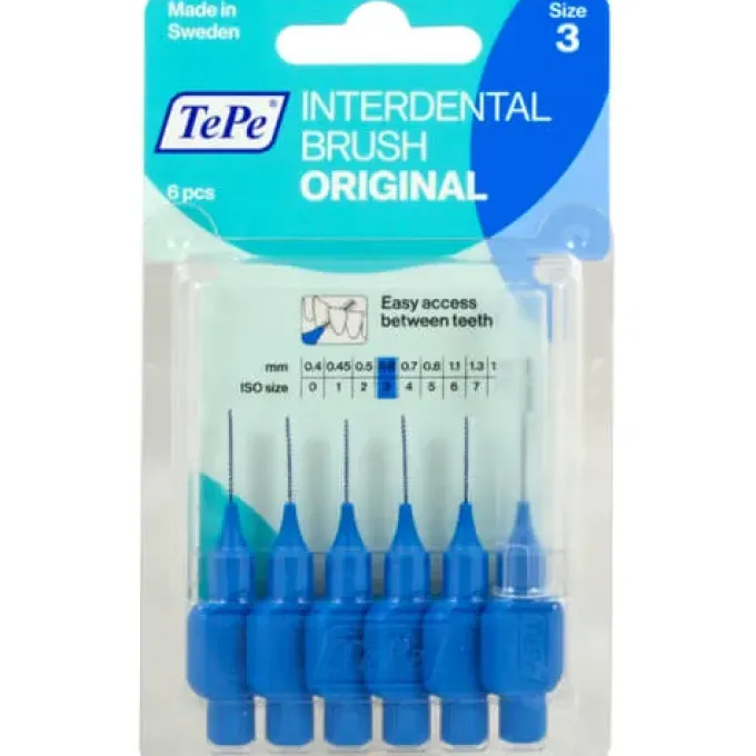 TEPE Interdentalbürste 0,6mm blau 6 St