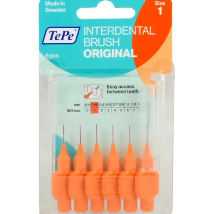 TEPE Interdentalbürste 0,45mm orange 6 St
