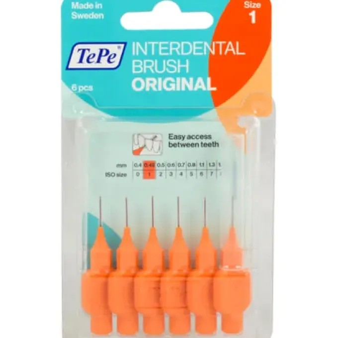 TEPE Interdentalbürste 0,45mm orange 6 St
