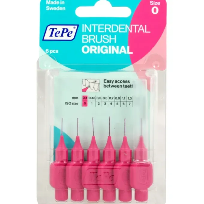 TEPE Interdentalbürste 0,4mm pink 6 St