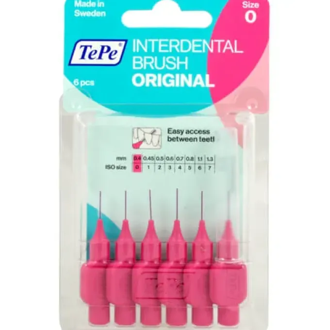 TEPE Interdentalbürste 0,4mm pink 6 St