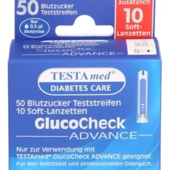 TESTAMED GlucoCheck Advance 50 Teststr.m.10 Lanz. 1 P