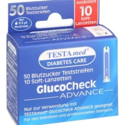 TESTAMED GlucoCheck Advance 50 Teststr.m.10 Lanz. 1 P