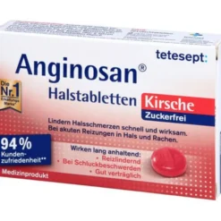 TETESEPT Anginosan Halstabletten zuckerfrei Kirsch 20 St