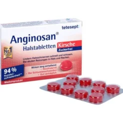 TETESEPT Anginosan Halstabletten zuckerfrei Kirsch 20 St