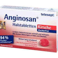 TETESEPT Anginosan Halstabletten zuckerfrei Kirsch 20 St