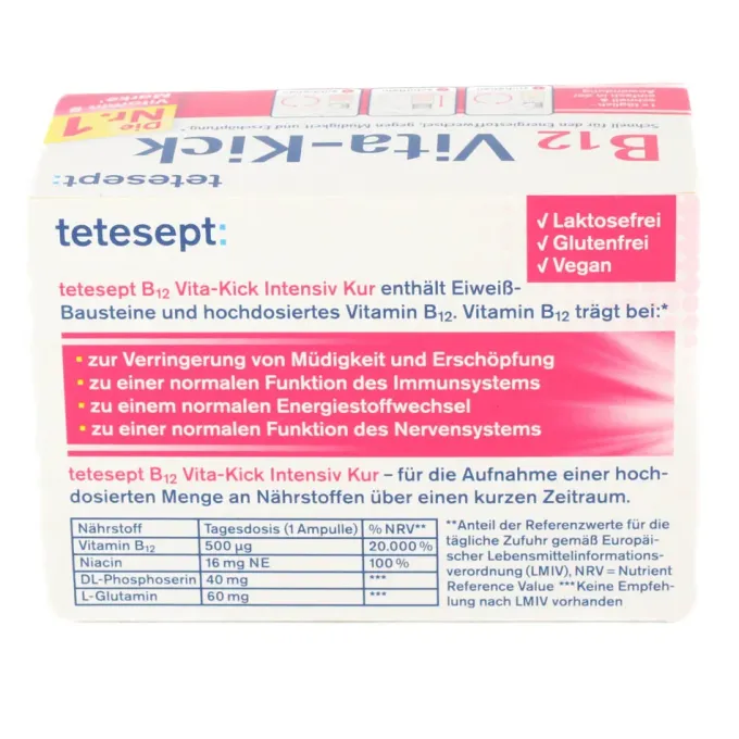 TETESEPT B12 Vita-Kick 500 μg Intensiv-Kur TRA 7 Stück
