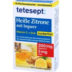 TETESEPT heiße Zitrone mit Ingwer zuckerfr.Pulver 10 Stück