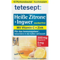 TETESEPT heiße Zitrone mit Ingwer zuckerfr.Pulver 10 Stück