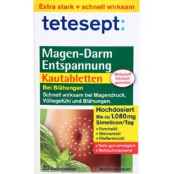 TETESEPT Magen-Darm Entspannung Kautabletten 20 St
