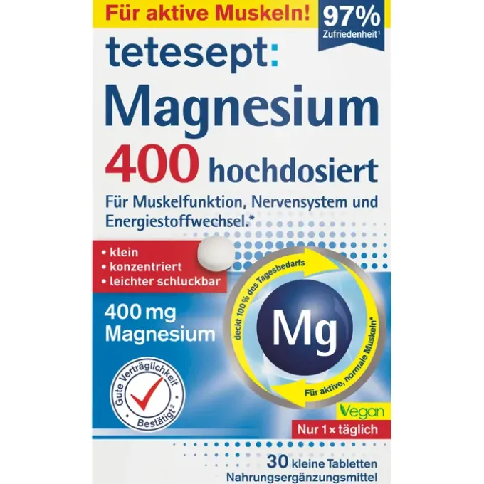 TETESEPT Magnesium 400 hochdosiert Tabletten 30 Stück