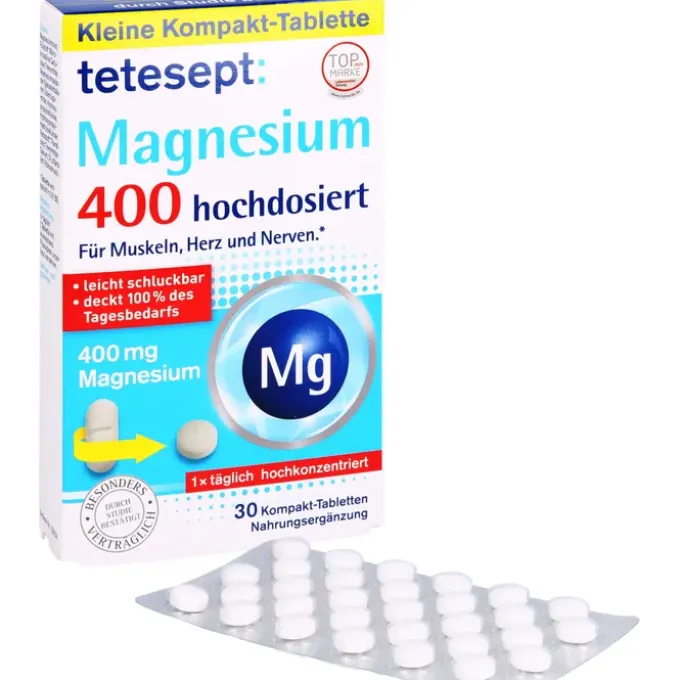 TETESEPT Magnesium 400 hochdosiert Tabletten 30 Stück