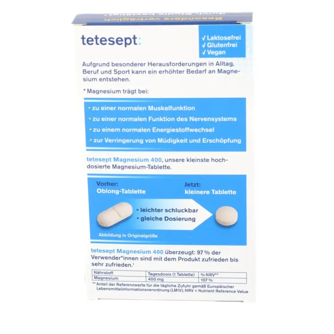 TETESEPT Magnesium 400 hochdosiert Tabletten 30 Stück