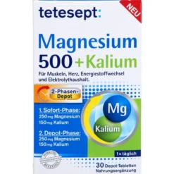 TETESEPT Magnesium 500+Kalium Tabletten 30 Stück