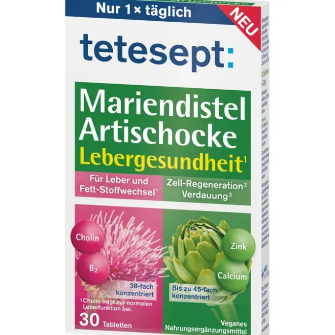 TETESEPT Mariendistel Artischocke Tabletten 30 Stück