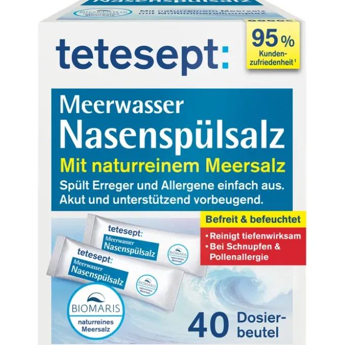 TETESEPT Meerwasser Nasenspülsalz 40 St
