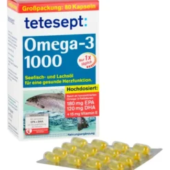 TETESEPT Omega-3 1000 Kapseln 80 Stück