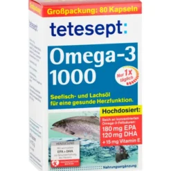 TETESEPT Omega-3 1000 Kapseln 80 Stück