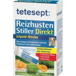 TETESEPT Reizhusten Stiller Direkt Liquid Sticks 10 Stück