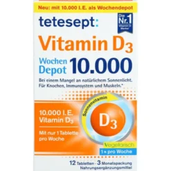 TETESEPT Vitamin D3 10.000 Filmtabletten 12 Stück