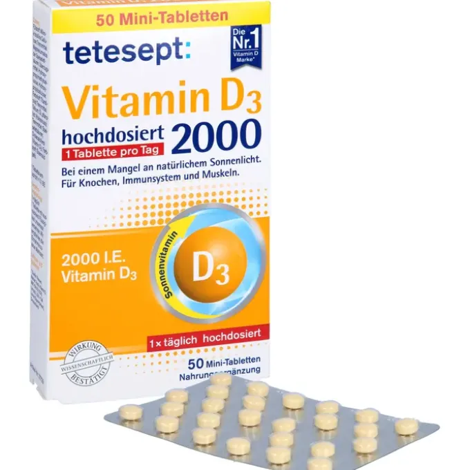 TETESEPT Vitamin D3 2.000 Filmtabletten 50 Stück