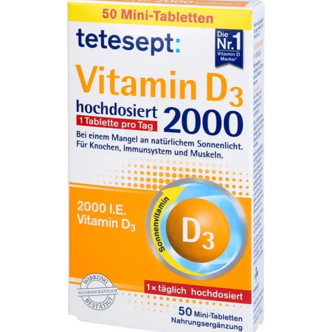 TETESEPT Vitamin D3 2.000 Filmtabletten 50 Stück