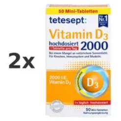 TETESEPT Vitamin D3 2.000 Filmtabletten Set 2x50St