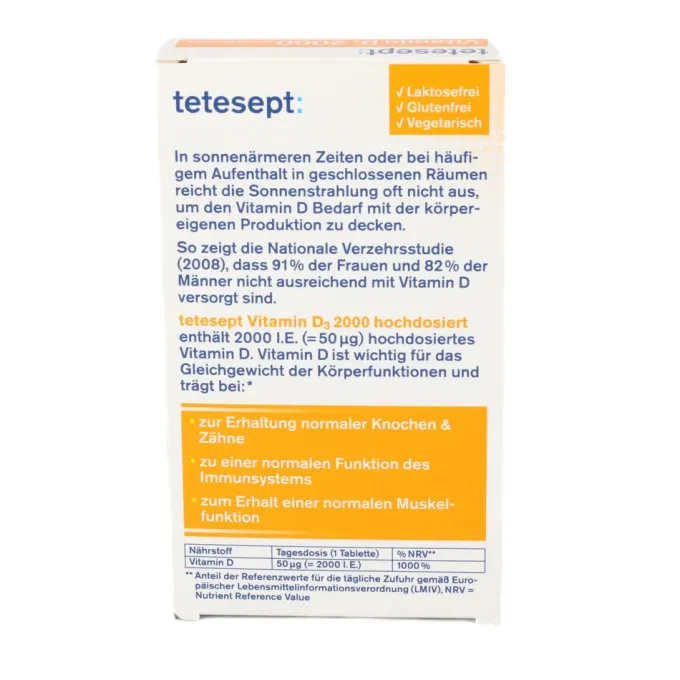 TETESEPT Vitamin D3 2.000 Filmtabletten Set 2x50St
