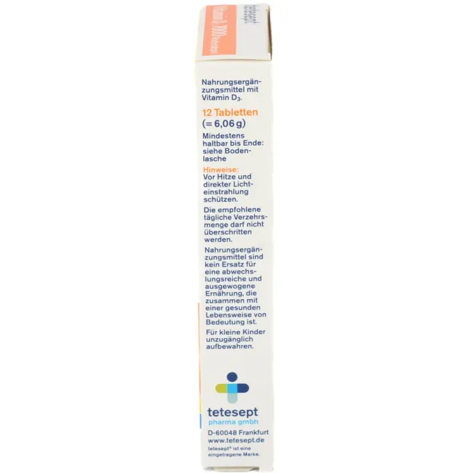 TETESEPT Vitamin D3 7.000 Wochendepot Filmtabl. 12 Stück
