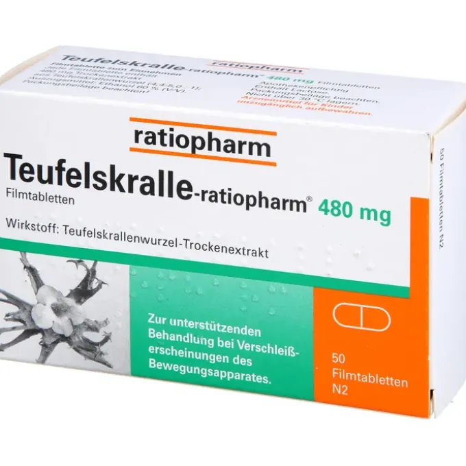 TEUFELSKRALLE-RATIOPHARM Filmtabletten 50 St