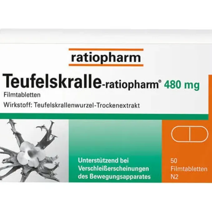TEUFELSKRALLE-RATIOPHARM Filmtabletten 50 St